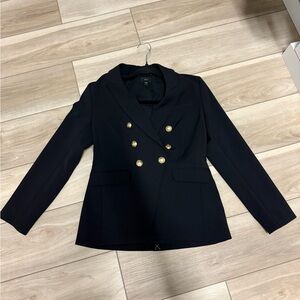 Express Navy Blazer with Gold Buttons